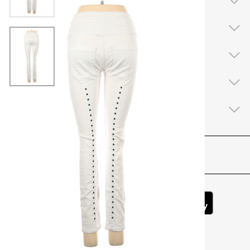 💕RARE FIND💝Bebe Corset Star Embroidered Jeans⭐️ - Picture 7 of 16